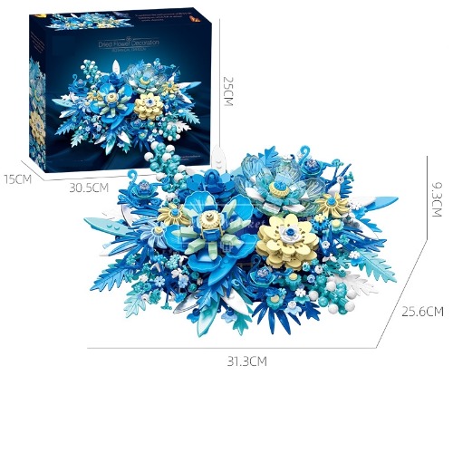레고 크리에이터 호환 스타 플라워 바다 펜던트 DIY 별과 꽃의 바다 JJ9045 신제품 창작