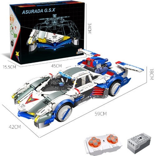 레고 스피드챔피언 호환 원격제어 포뮬러 레이싱 Aslada GSX 슈퍼카 92033P 신제품 창작