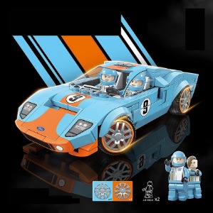 레고 유명한 자동차 포드 GT40 1968 스포츠카 스피드챔피언 100148 신제품 창작