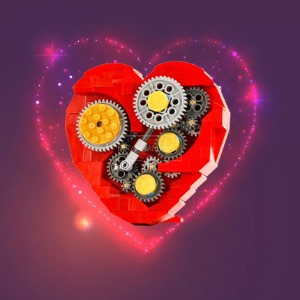 레고 아이디어 MOC-4453 Clockwork Heart 기계식 시계식 하트 호환 신제품 창작