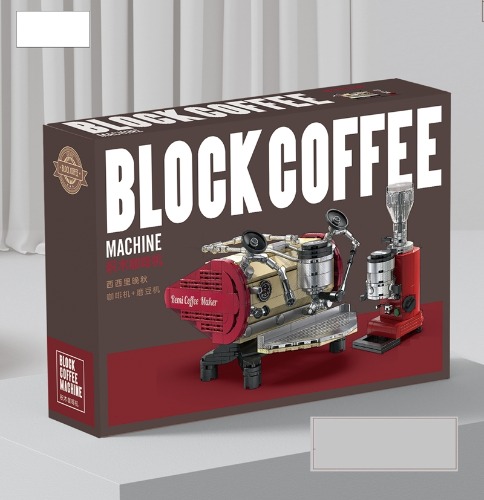 레고 크리에이터 호환 신제품 커피 머신과 그라인더 세트 레드 클래식 16808 창작