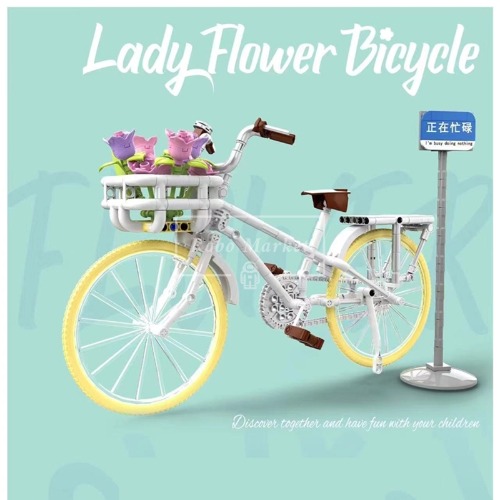 레고 크리에이터 신제품 오래된 피닉스 브랜드 여성용 자전거 80002 호환 한정판