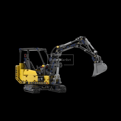 레고 테크닉 호환 Large scale compact excavator 대규모 소형 굴착기 MOC-135577 창작