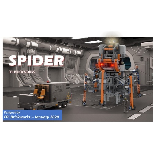 레고 테크닉 호환 FPJ Spider 전자 스파이더 파워포함 MOC-33641 신제품 창작