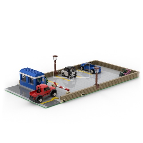레고 크리에이터 호환 modular parking lot 자동차 주자장 파킹 에어리어 MOC-118223 신제품 창작